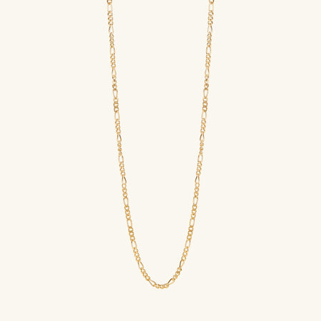 Figaro Chain Necklace Gold